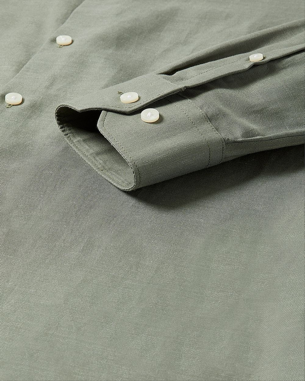 Tailored-Fit Linen Dress Shirt