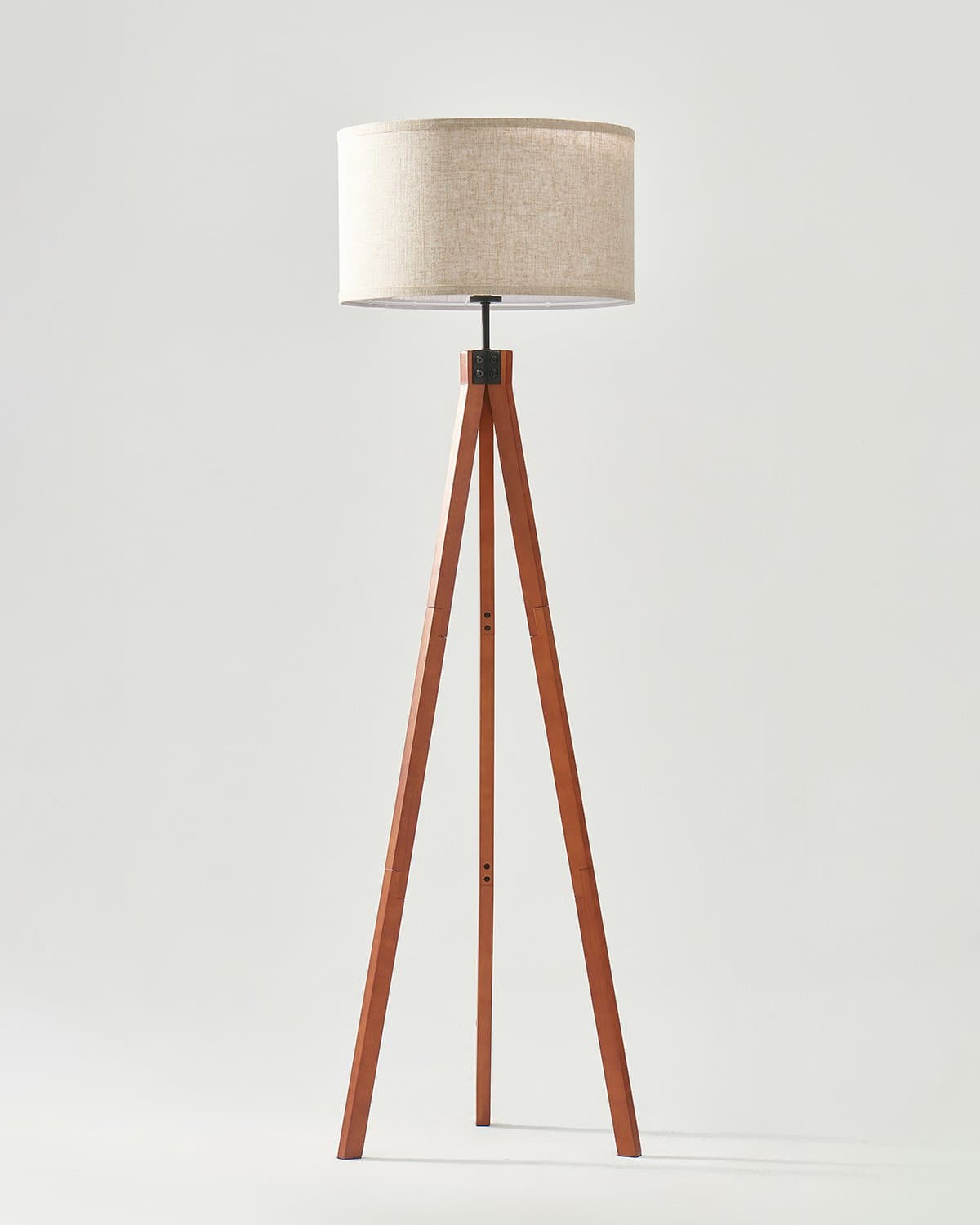 Eden Led Tripod Floor Lamp With Solid Wood Legs