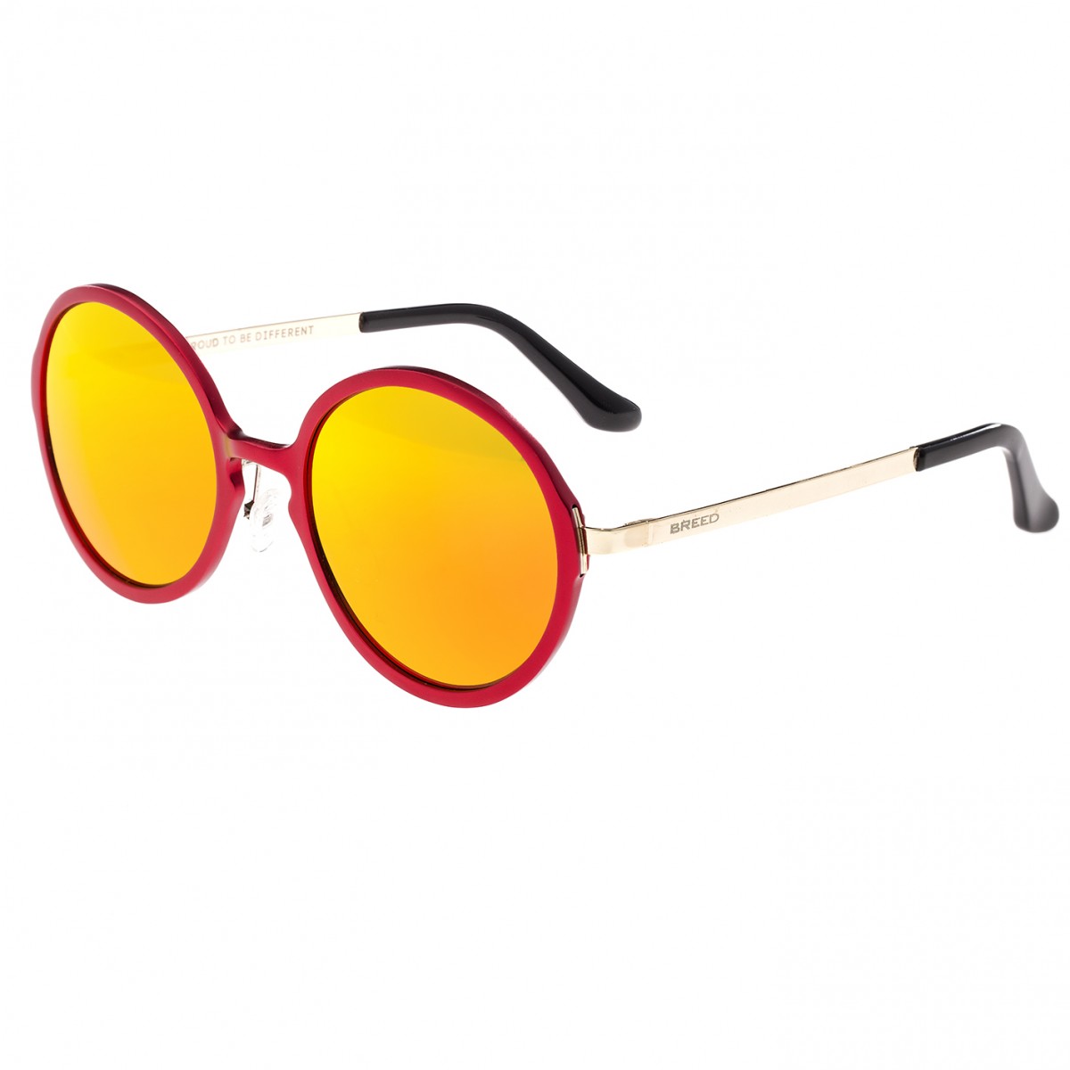 Breed - Corvus Aluminium Polarized Sunglasses - Red/Red-Yellow