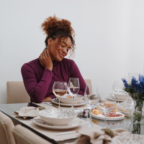 Oxford Unni Lilac 20 Pieces Dinnerware Set Service for 4