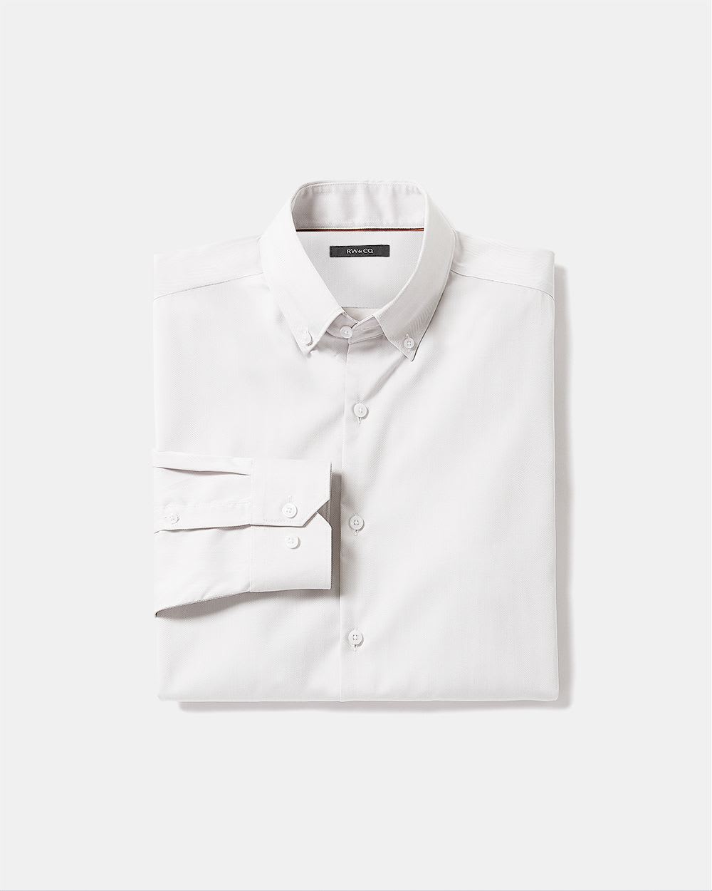 Tailored-Fit Herringbone Dress Shirt