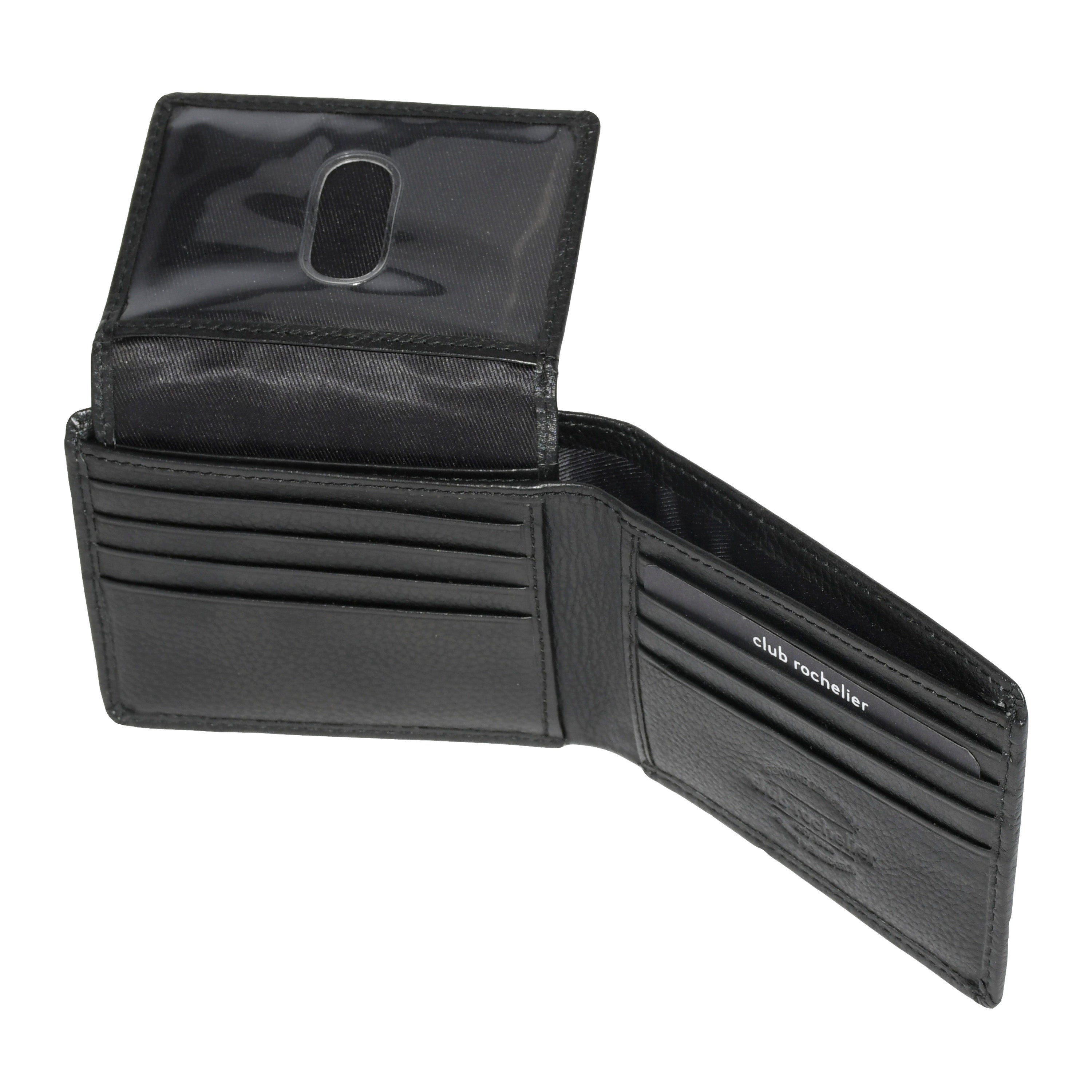 Club Rochelier Men's Slimfold Wallet with Removable ID