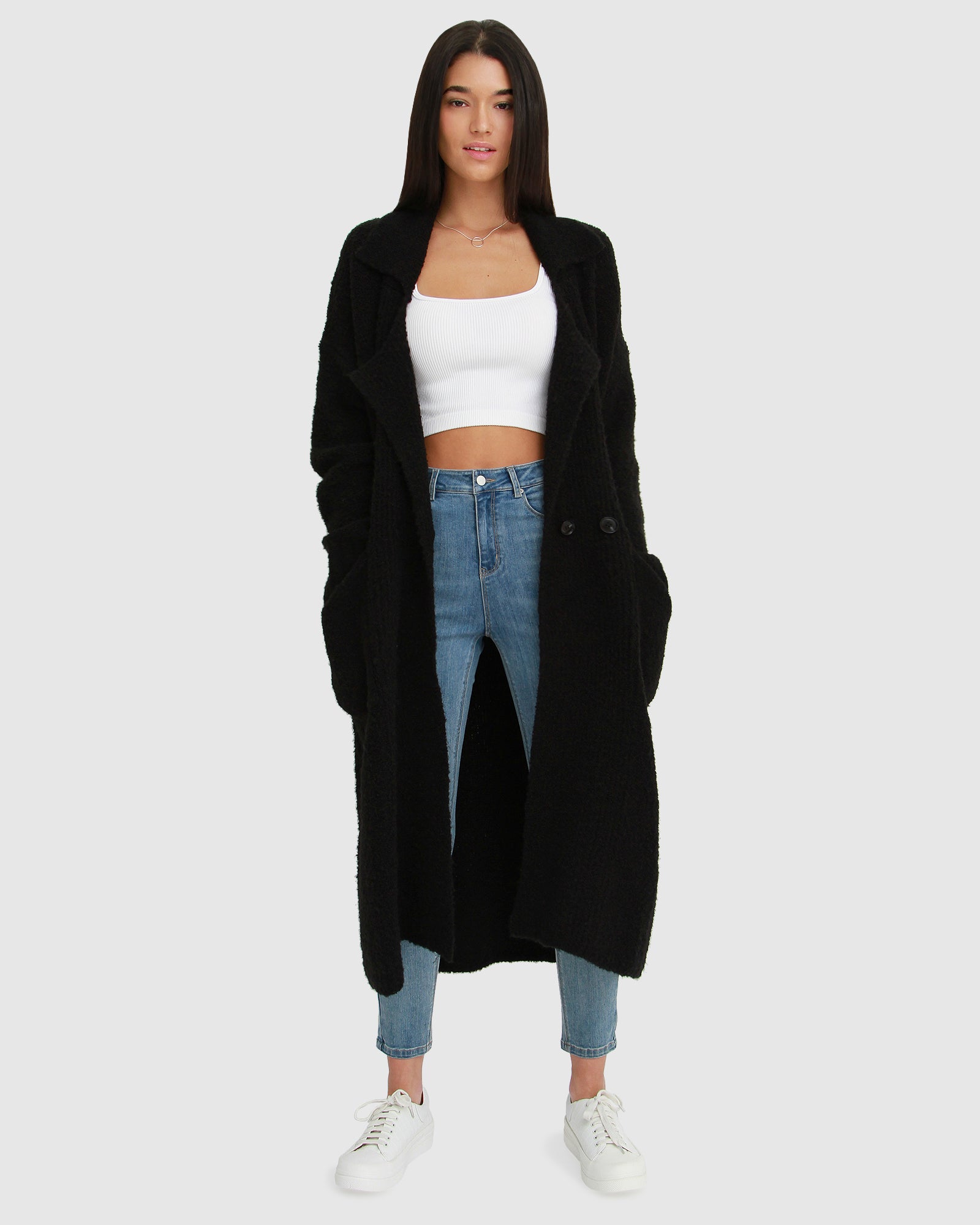 Belle & Bloom Born To Run Sustainable Sweater Coat