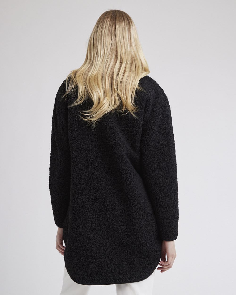 Sherpa Jacket with Zipper Closure