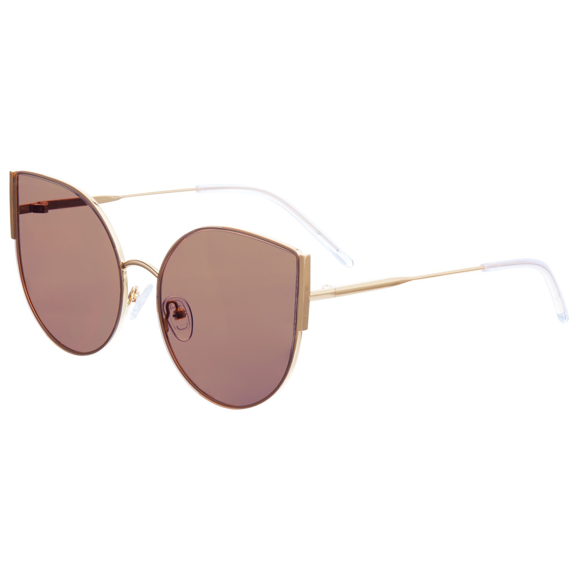 Bertha - Logan Polarized Sunglasses - Rose Gold/Grey