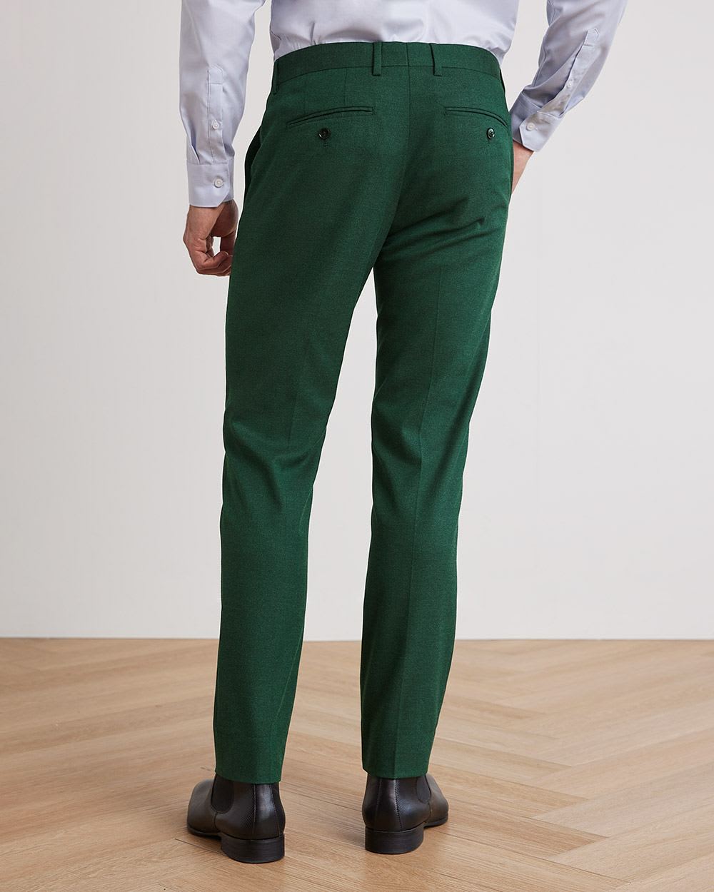 Slim-Fit Brushed Suit Pant