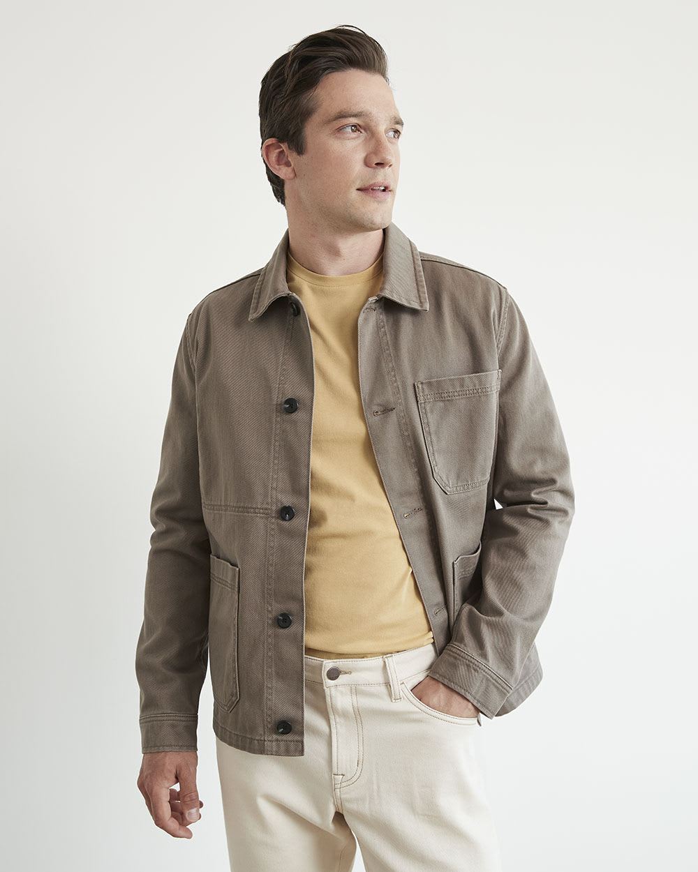 Painter Jacket with Shirt Collar