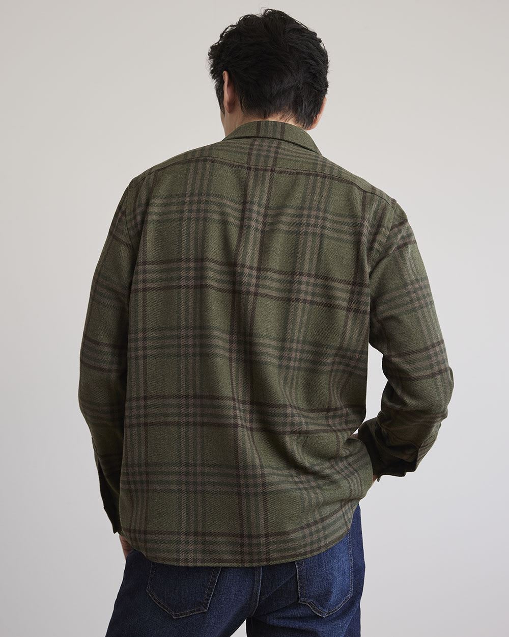 Khaki Plaid Overshirt