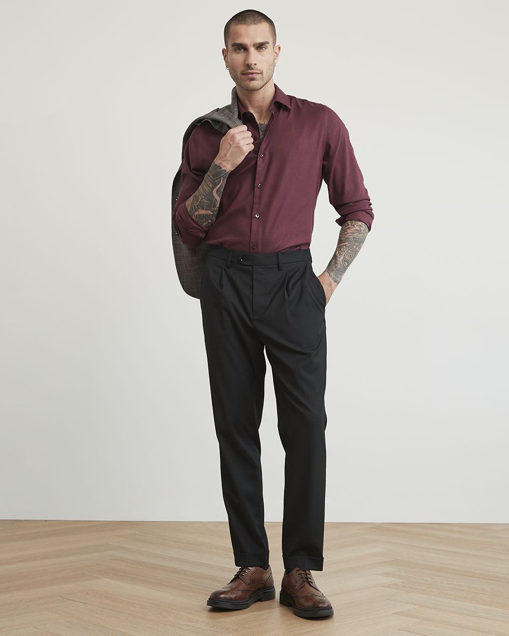Slim-Fit Knit Performance Shirt