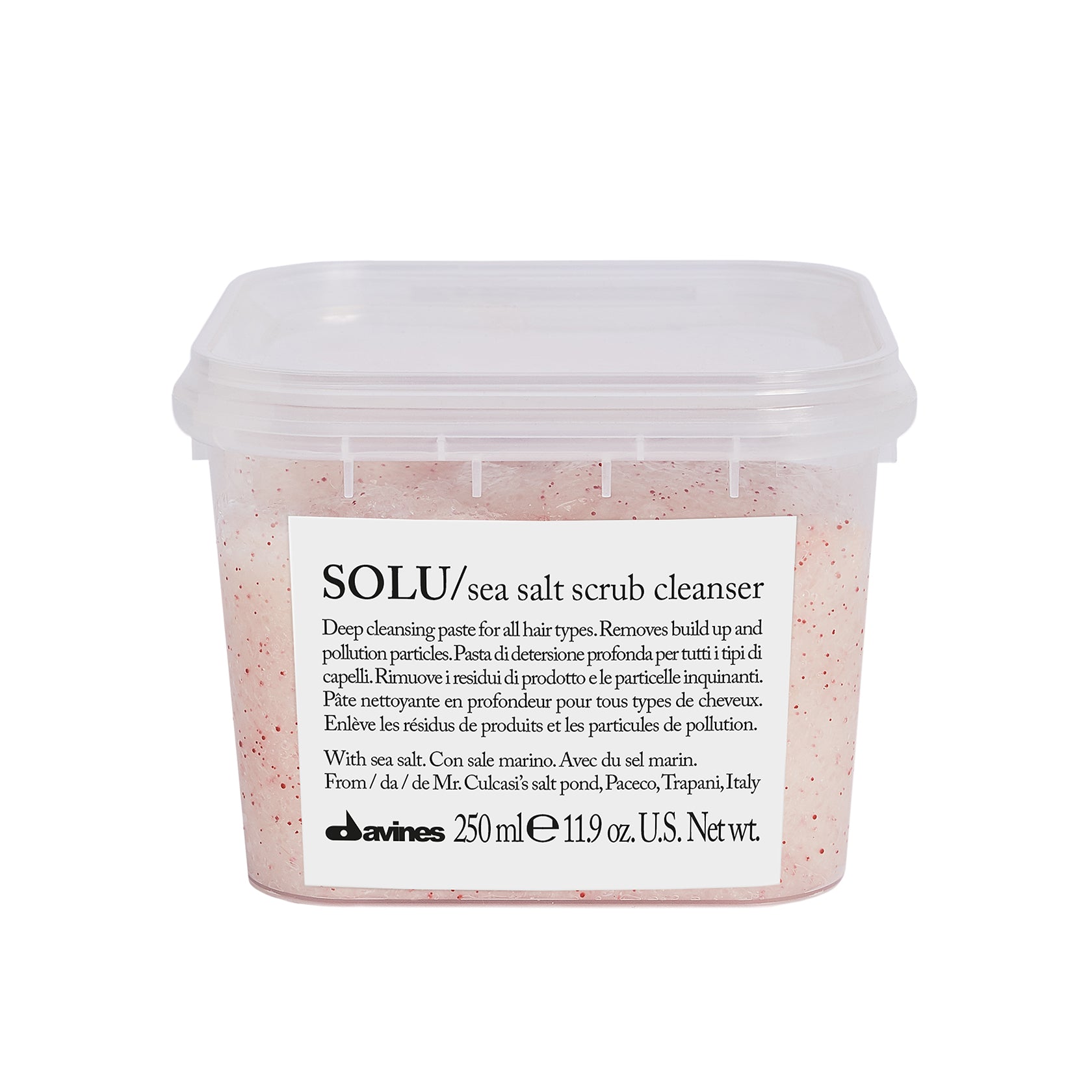 Solu Sea Salt Scrub Cleanser, 250ml - Davines