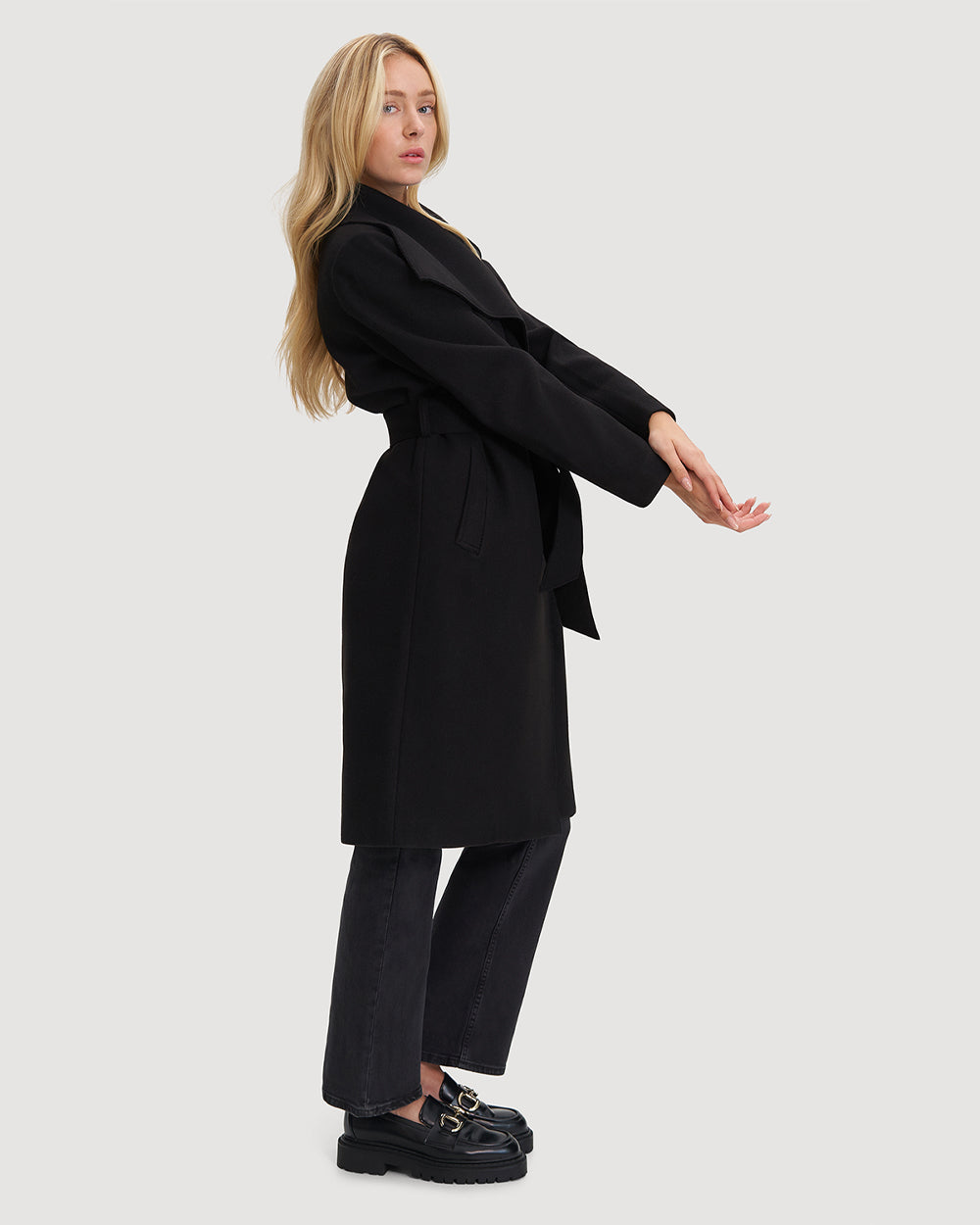 Noize - Lena Long Length Vegan Wool Coat