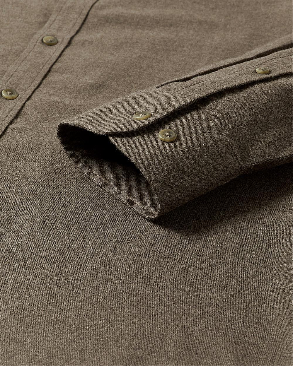 Slim-Fit Solid Flannel Shirt