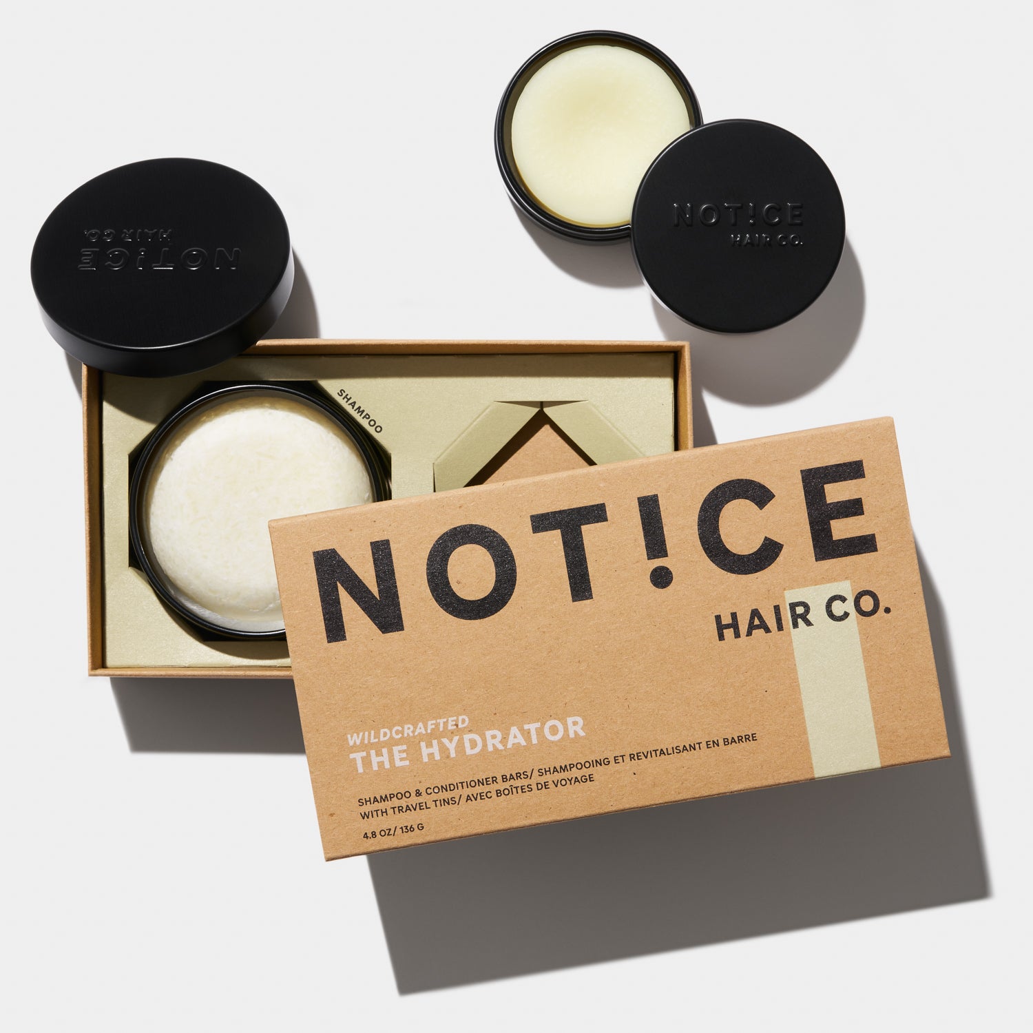 The Hydrator Shampoo & Conditioner Bar Travel Set