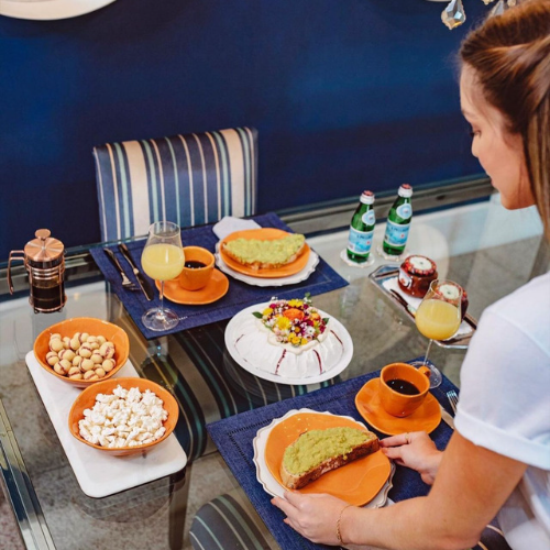 Oxford Ryo Papaya 20 Pieces Dinnerware Set Service for 4