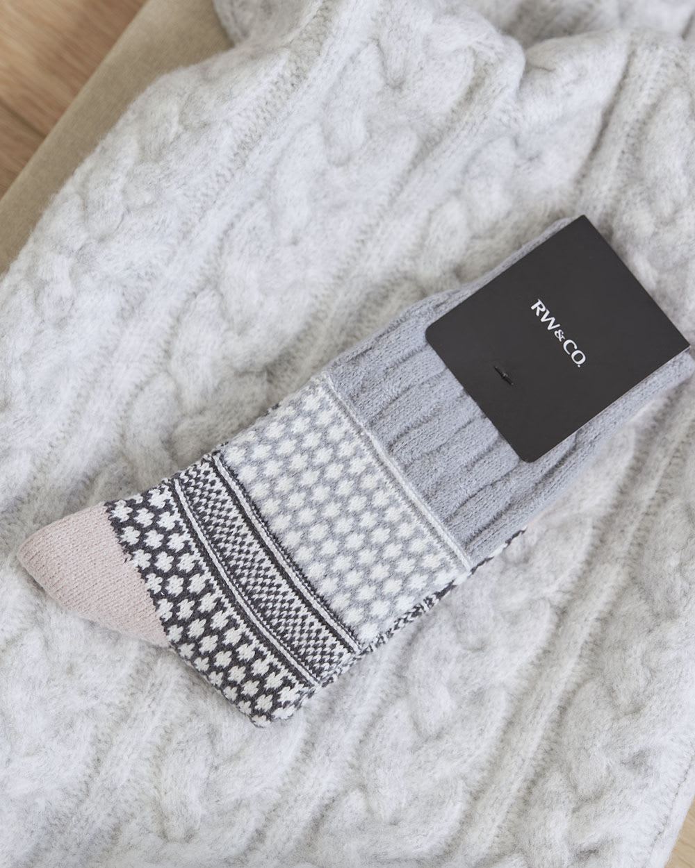 Cable-Knit Cozy Socks