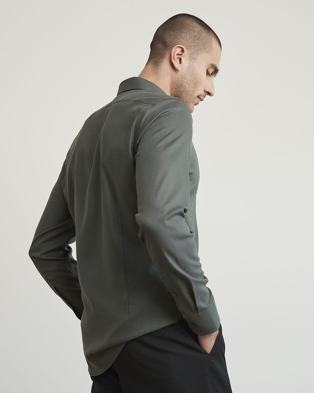 Slim-Fit Knit Performance Shirt