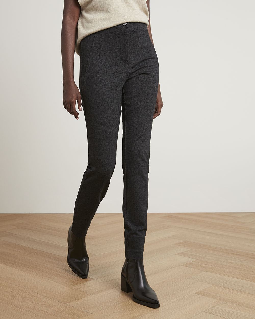 High-Rise Heavy Knit Legging Pant