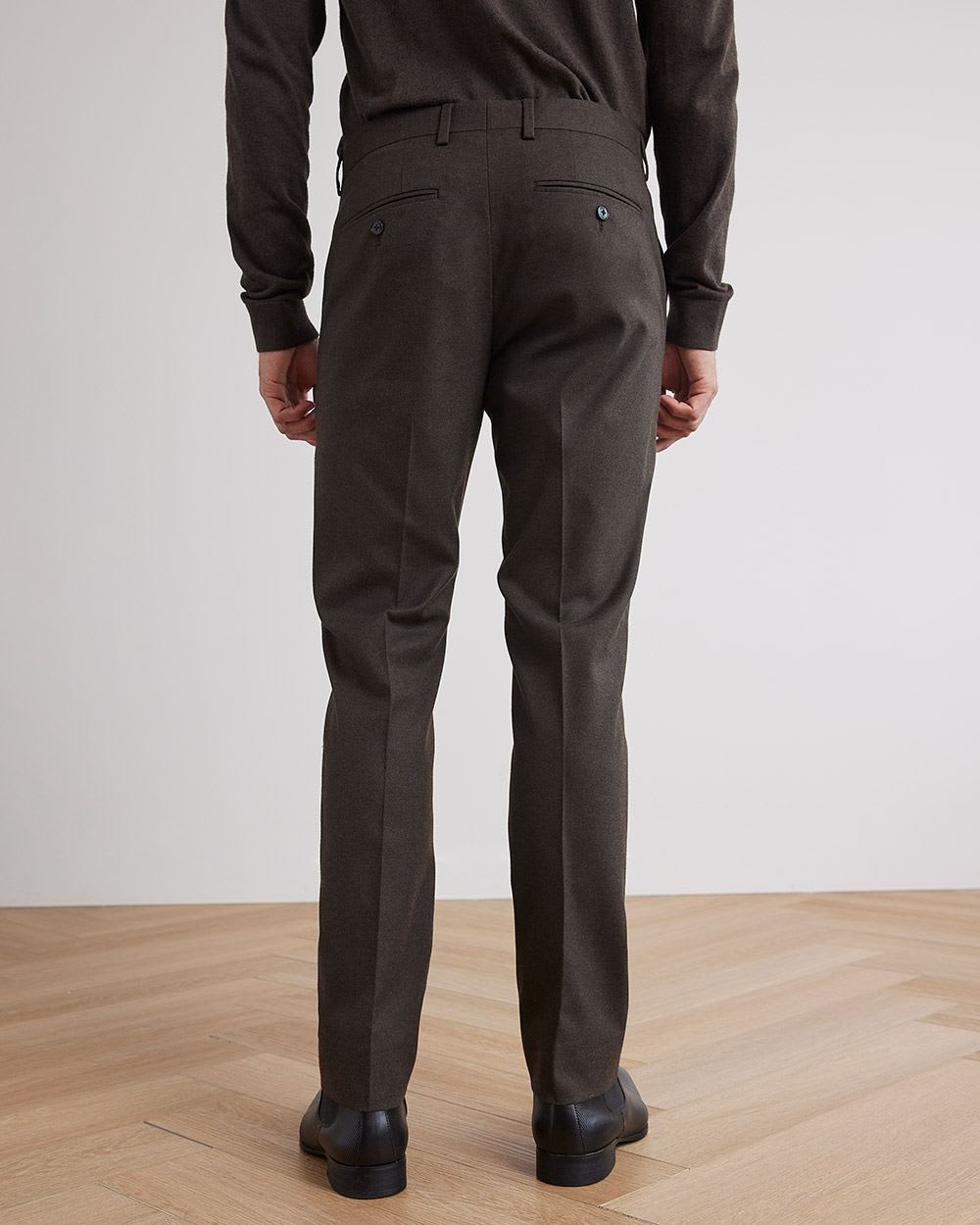 Slim-Fit Brushed Suit Pant