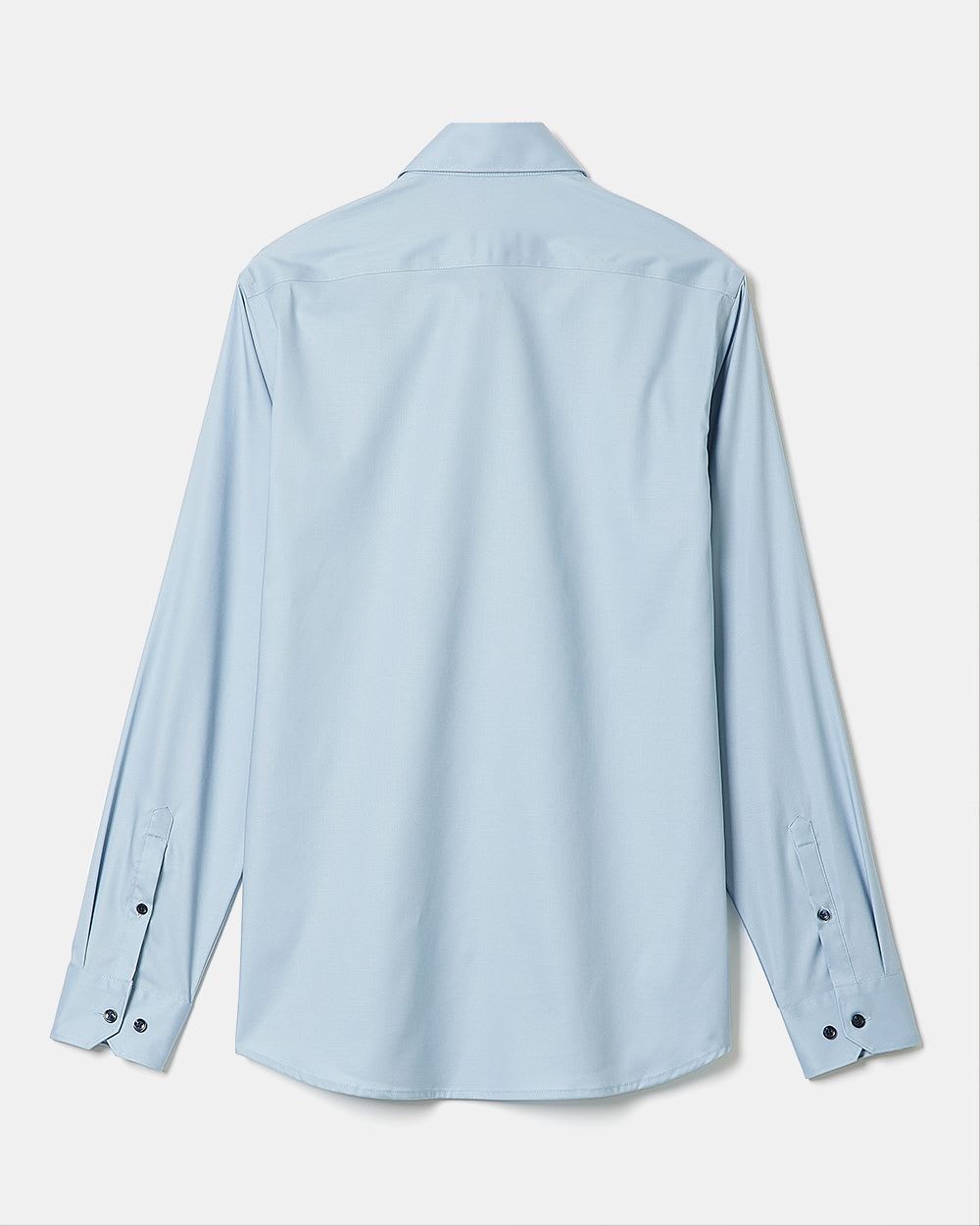 Slim-Fit Solid Sateen Dress Shirt