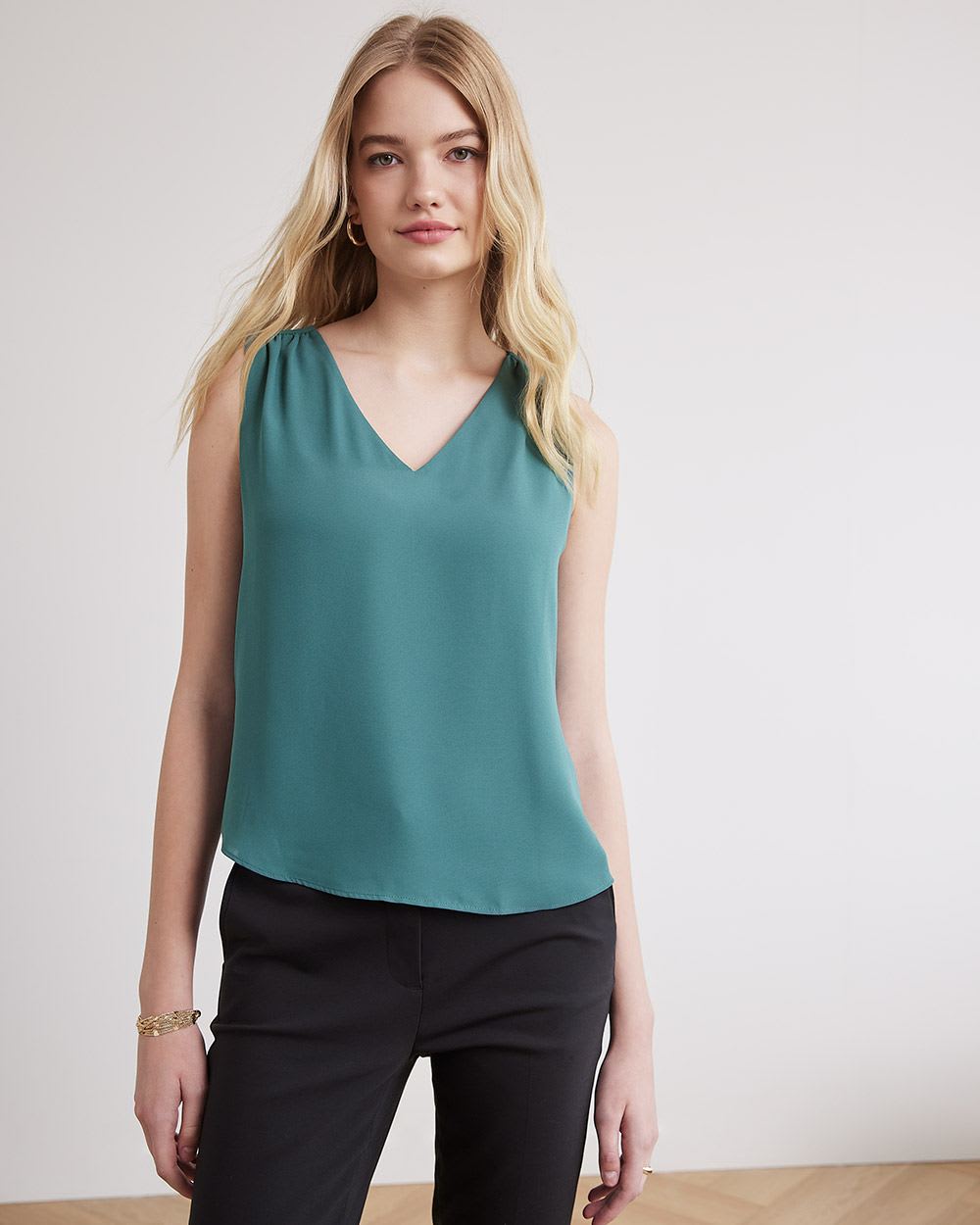 Silky Crepe V-Neck Cami