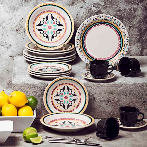 Oxford Floreal Luiza 20 Pieces Dinnerware Set Service for 4