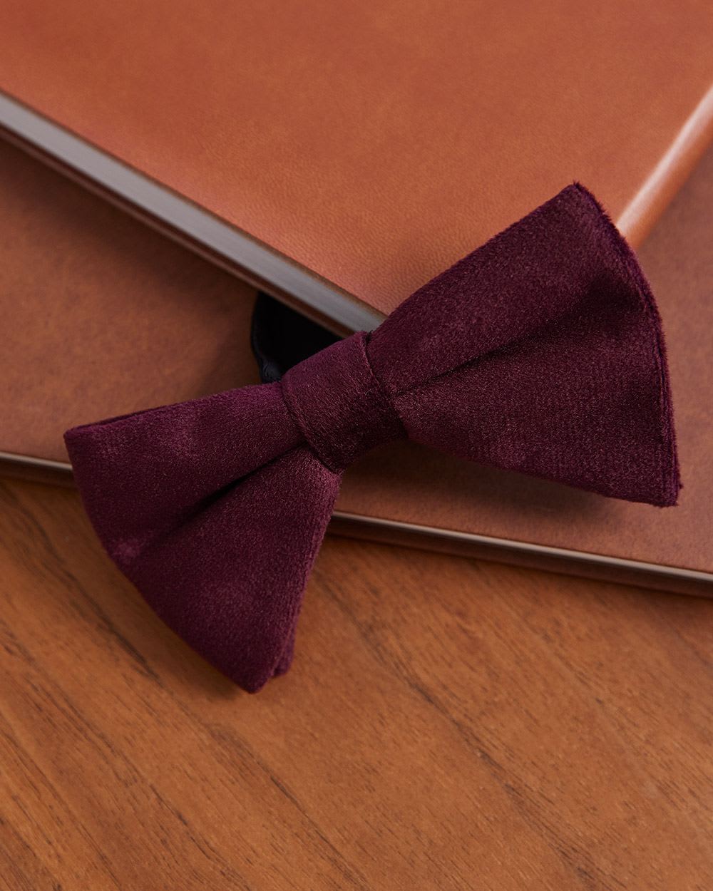 Solid Velvet Bow Tie