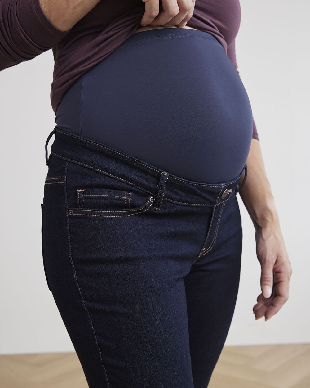 Dark Wash Natalie Jegging - Thyme Maternity