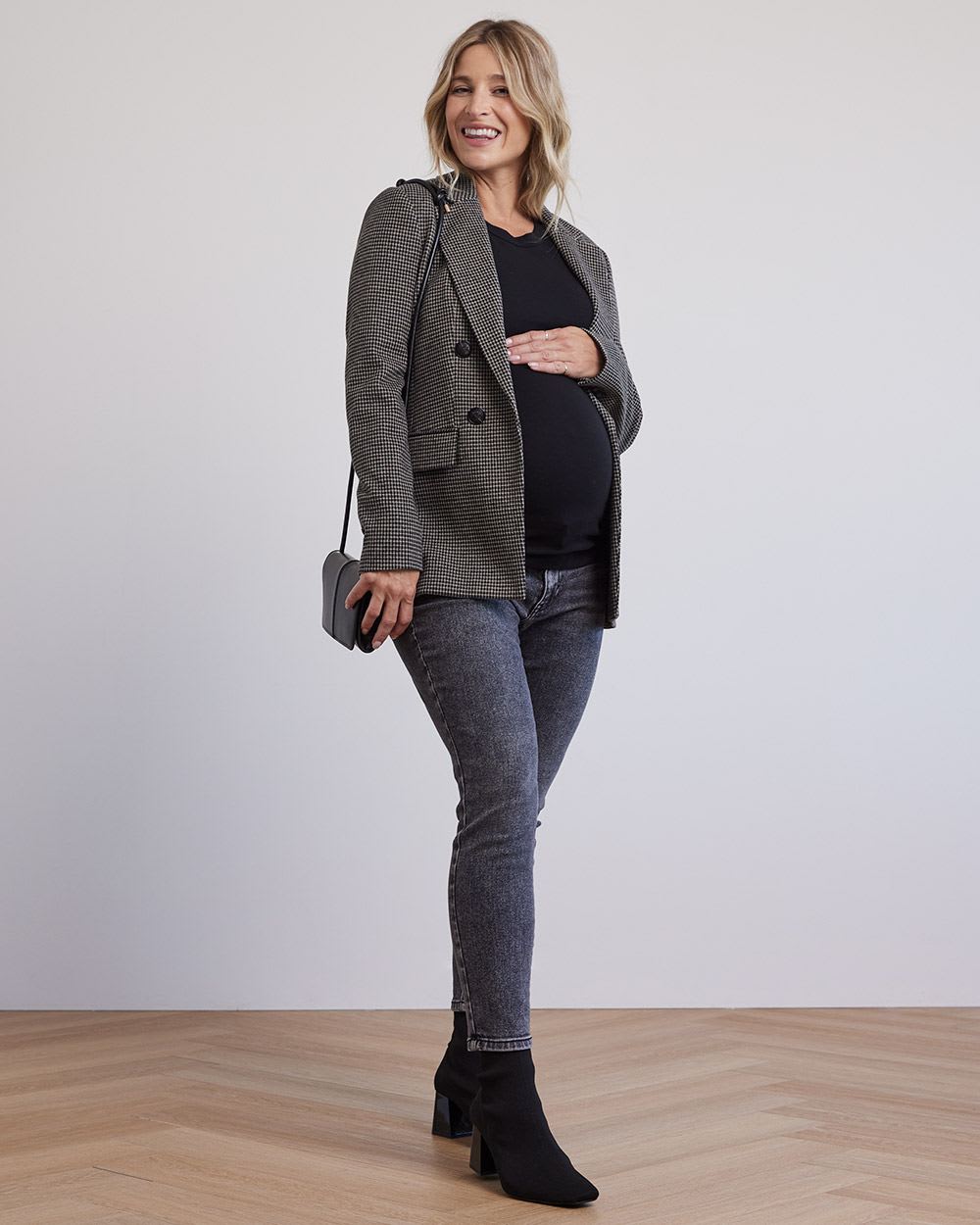 Long-Sleeve Crew-Neck Top - Thyme Maternity