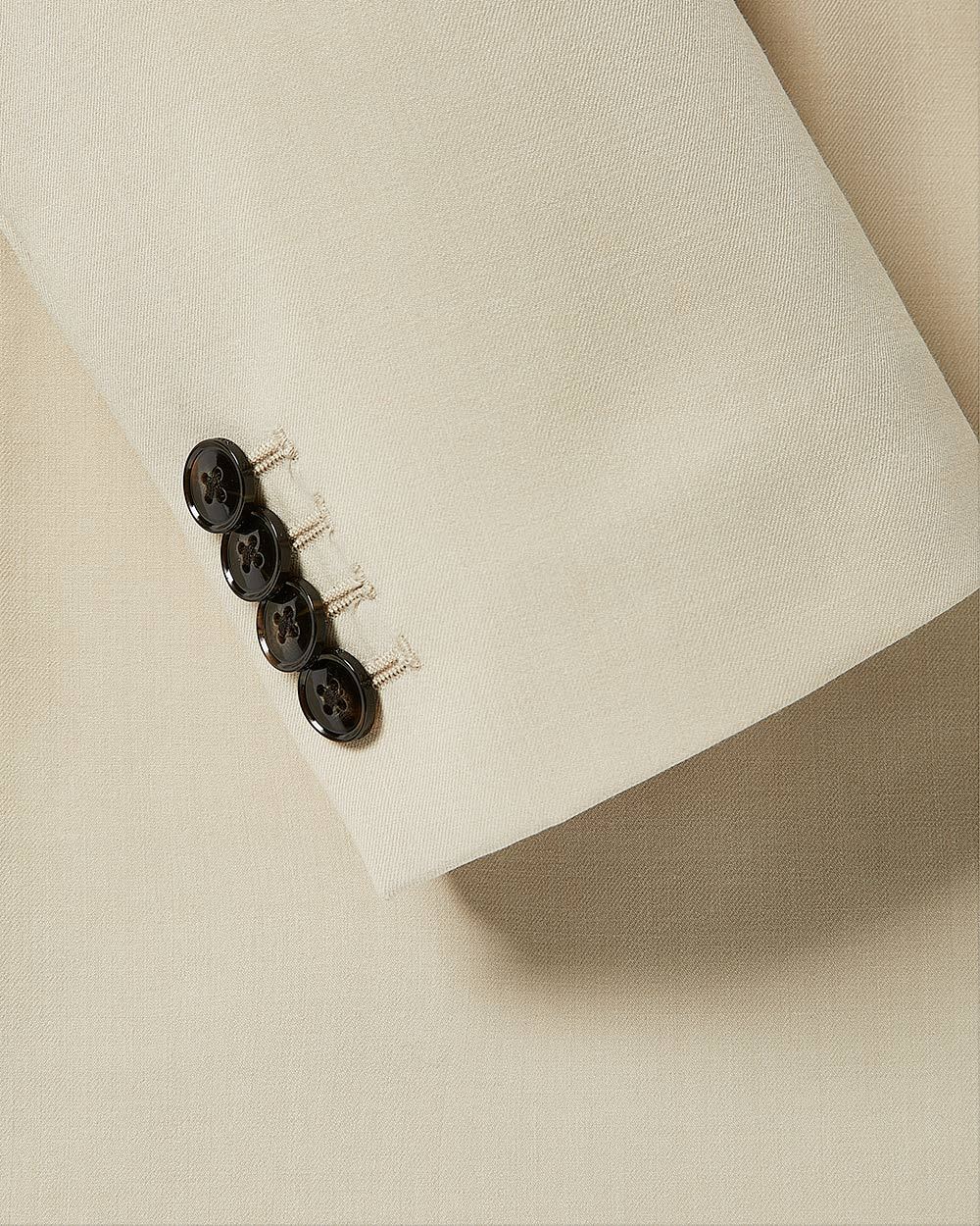 Tailored-Fit Double-Breasted Suit Blazer