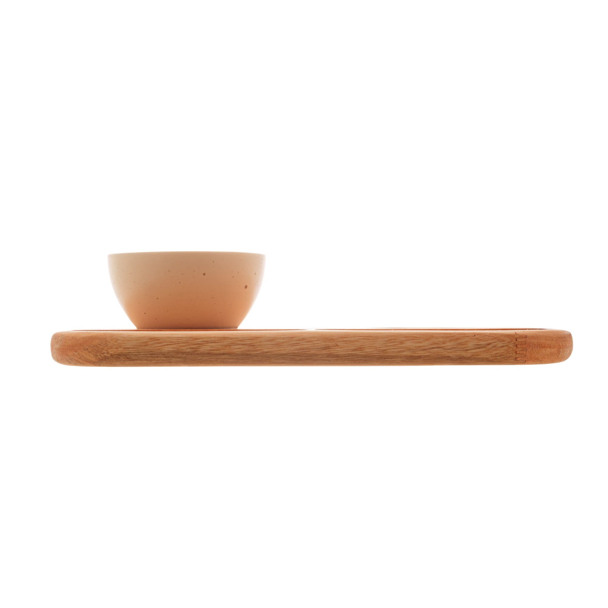 Liptus Collection Serving Platter with 2 Ceramic Bowls Ivory 30x18x6cm
