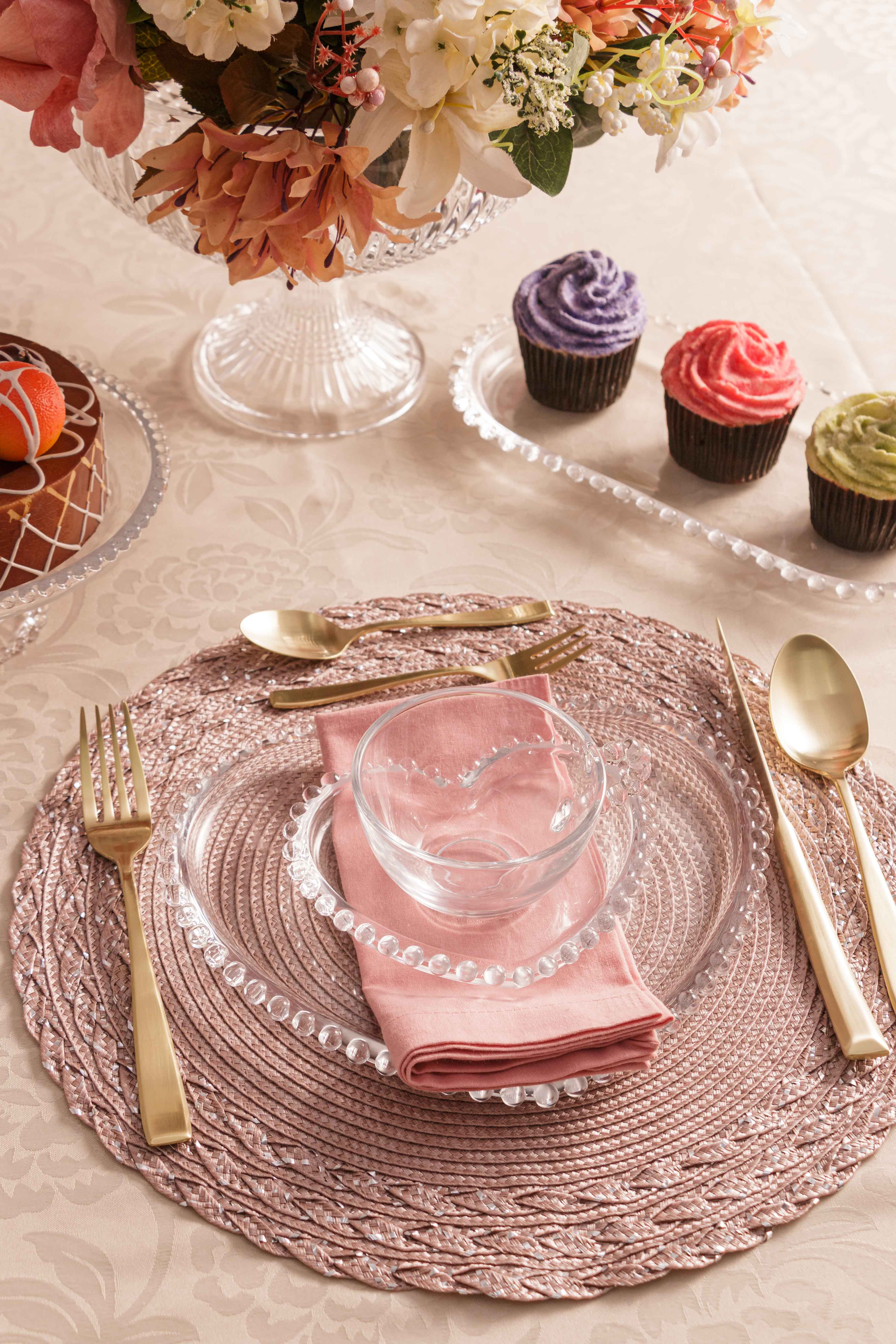 Pearl Collection Crystal Oval Serving Platter 24x12x2cm