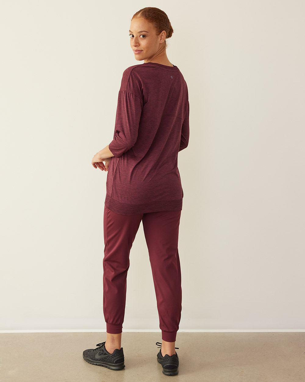 Long-Sleeve Crew-Neck Tunic, Dry Lux Hyba