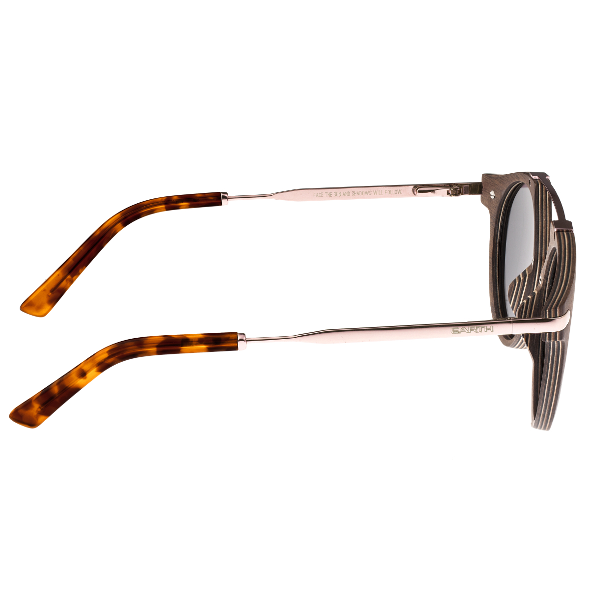 Earth Wood - Petani Polarized Sunglasses - Annato/Green