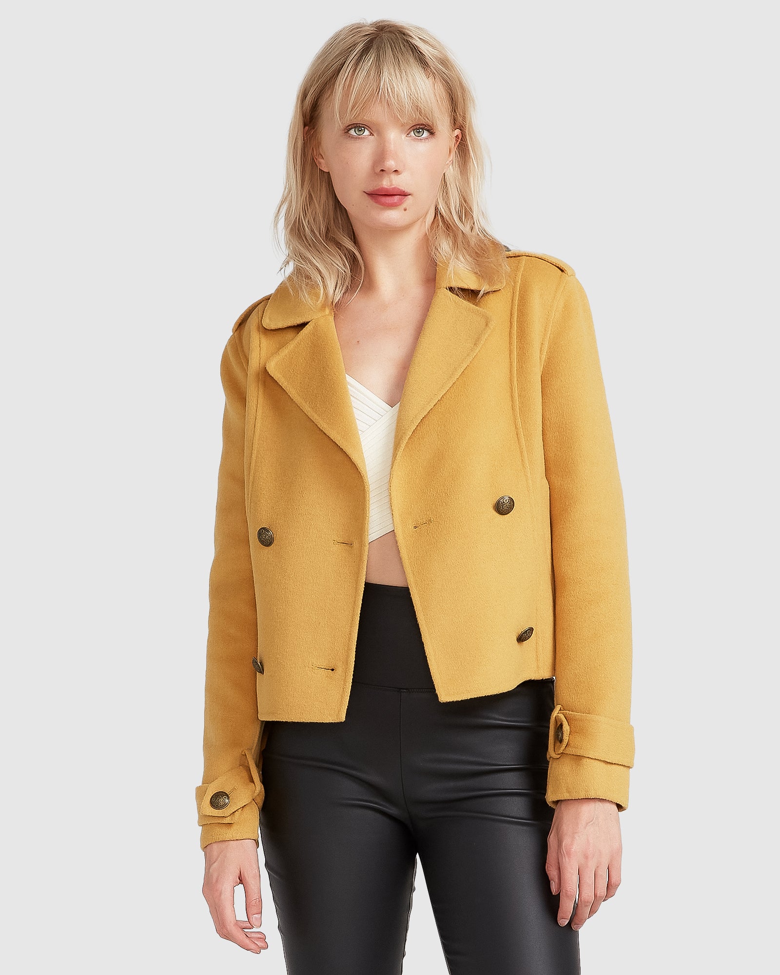 Belle & Bloom Better Off Military Peacoat