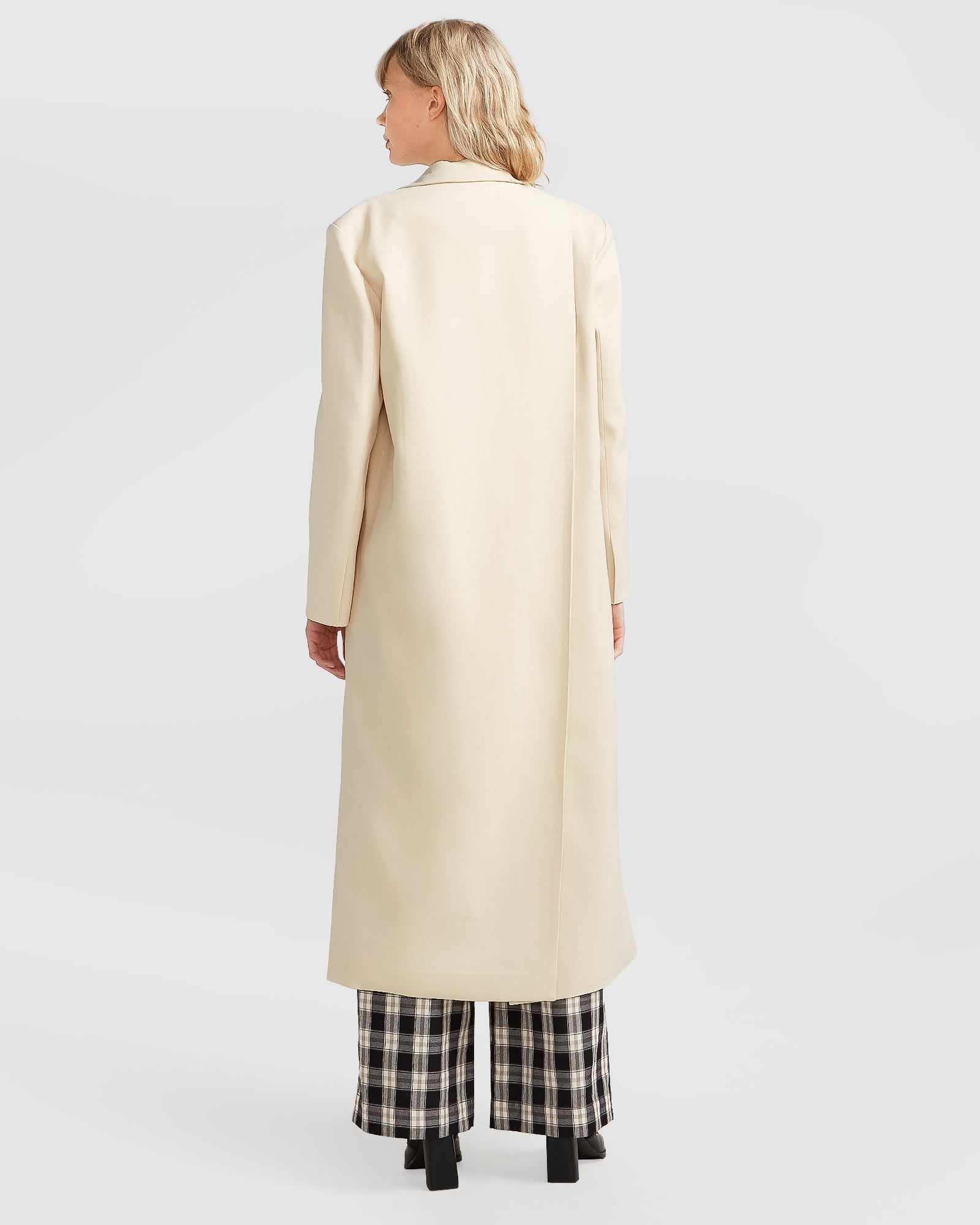 Belle & Bloom Transcendent Asymmetric Split Hem Coat