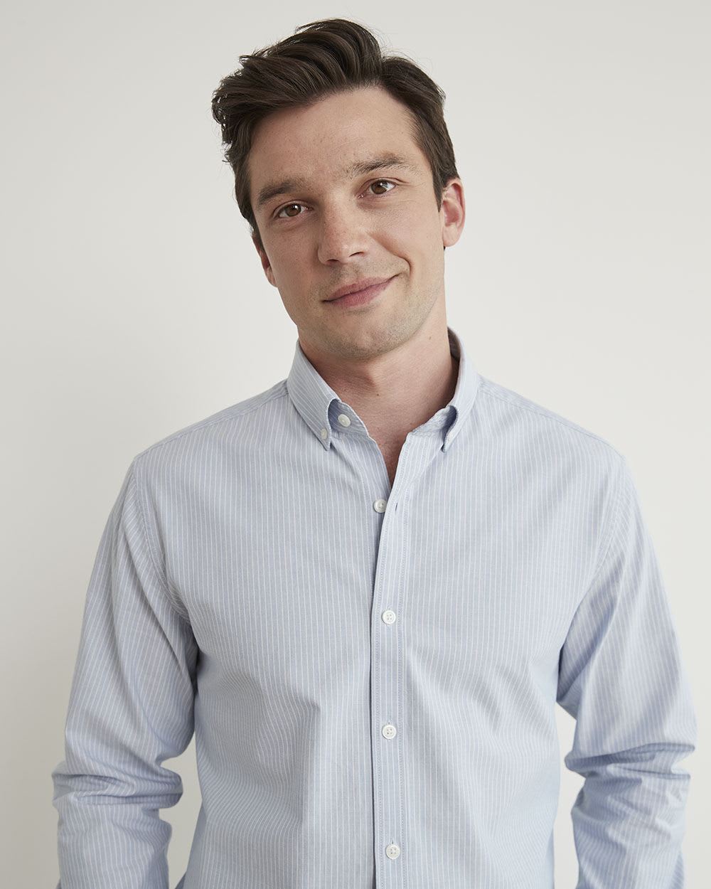 Light-Blue Striped Shirt