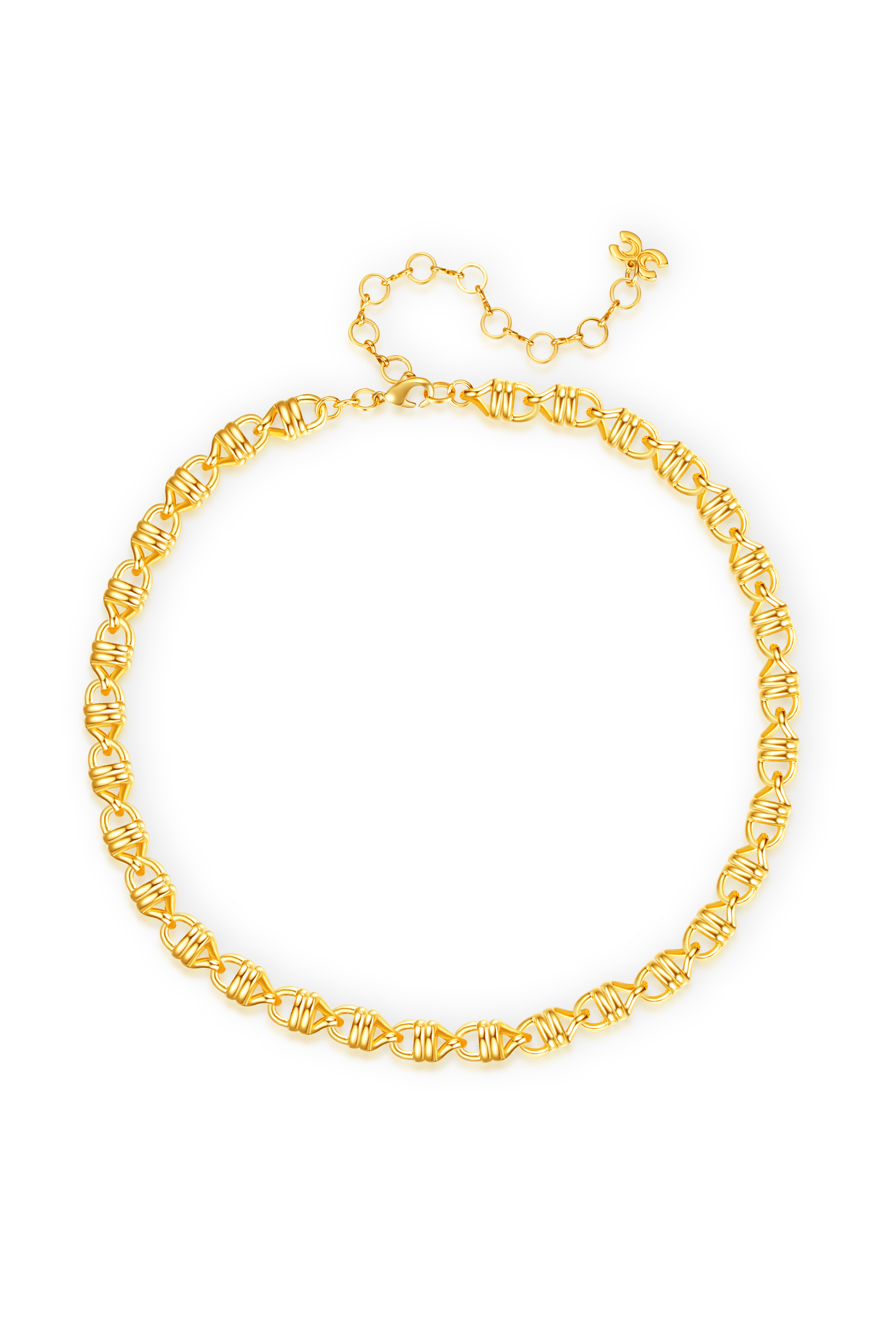 Classicharms-Solid Mariner Anchor Chain Necklace