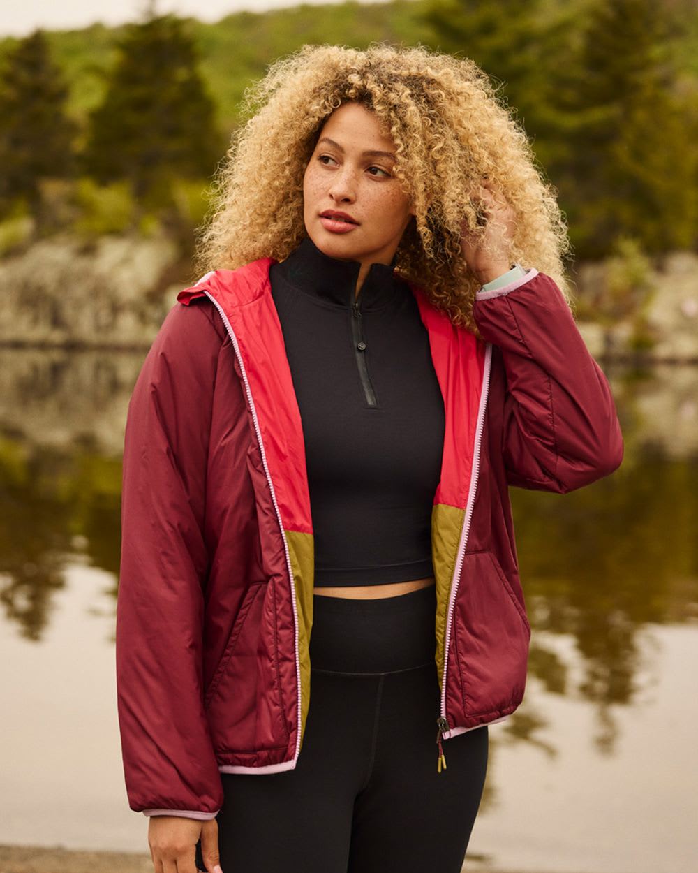 Packable Reversible Hooded Jacket, Hyba