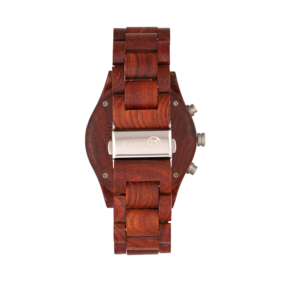 Earth Wood - Castillo Bracelet Watch w/Date - Dark Brown