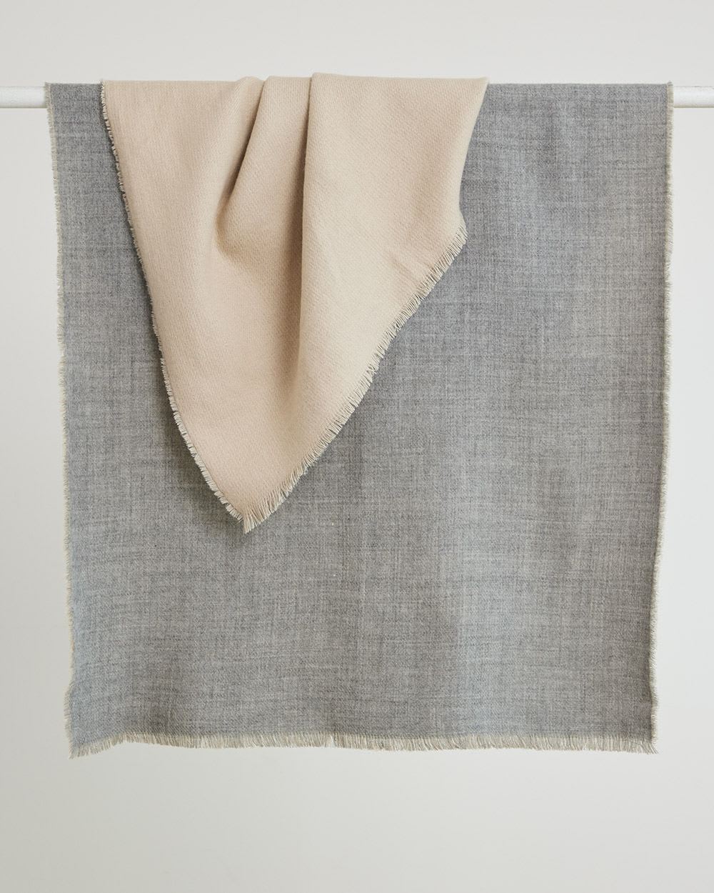 Double-Sided Scarf with Fringes