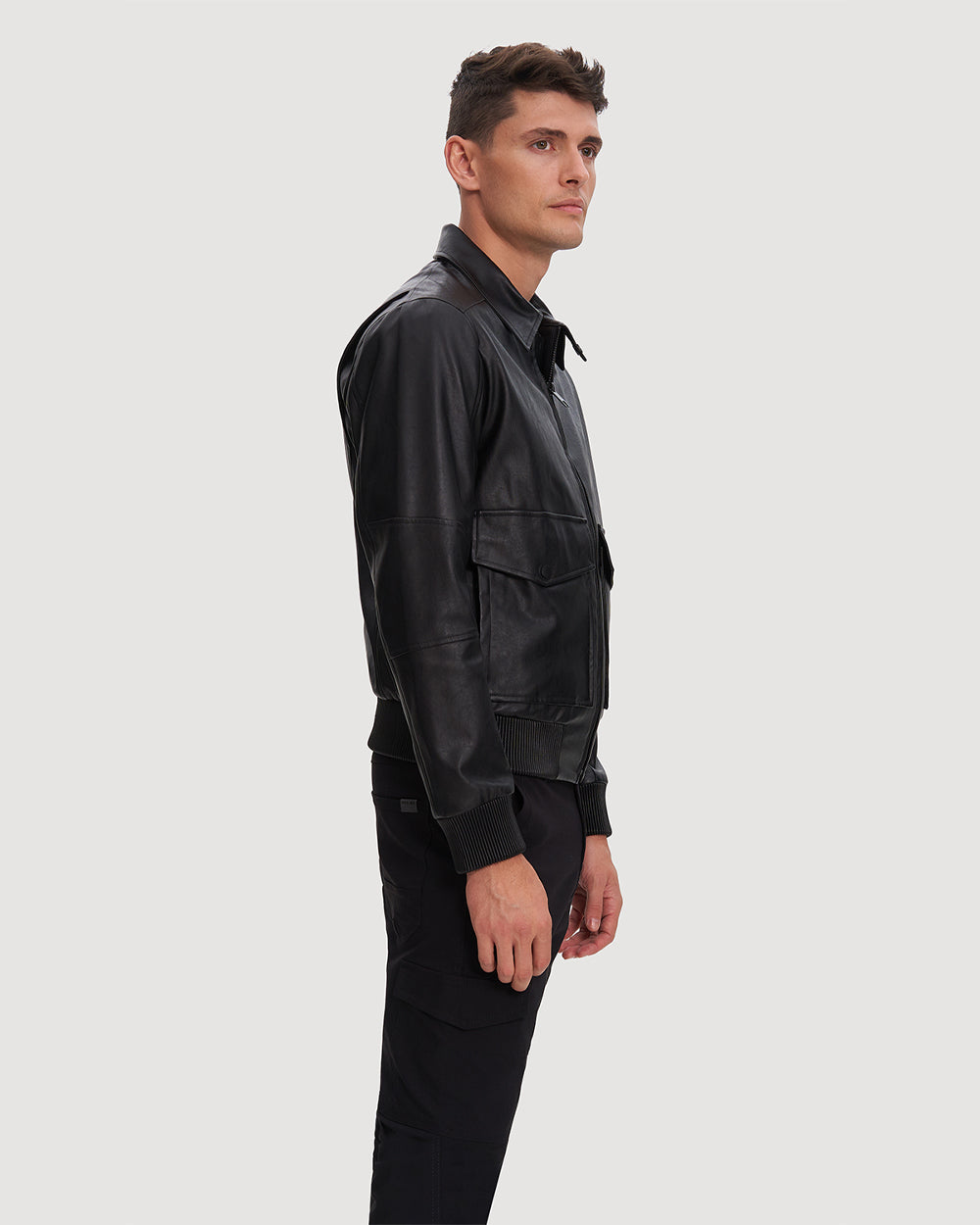 Noize - Dev Short Length Vegan Leather Jacket