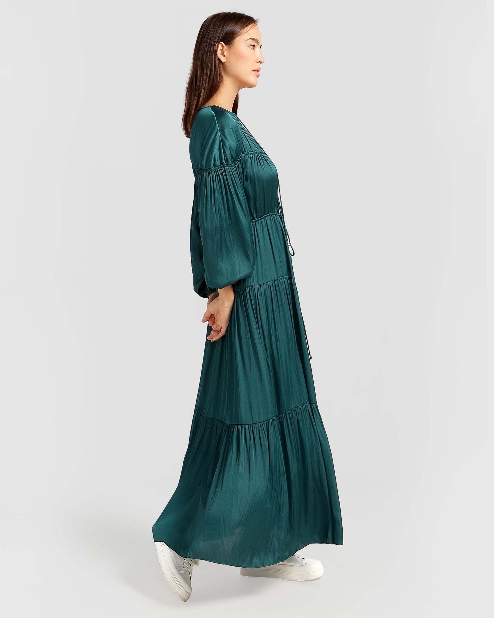 Belle & Bloom Window Seat Tiered Maxi Dress