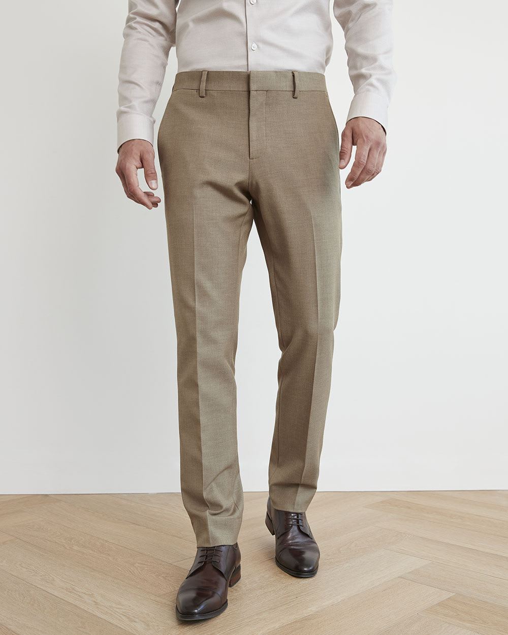 Slim-Fit Knit-Like Pant