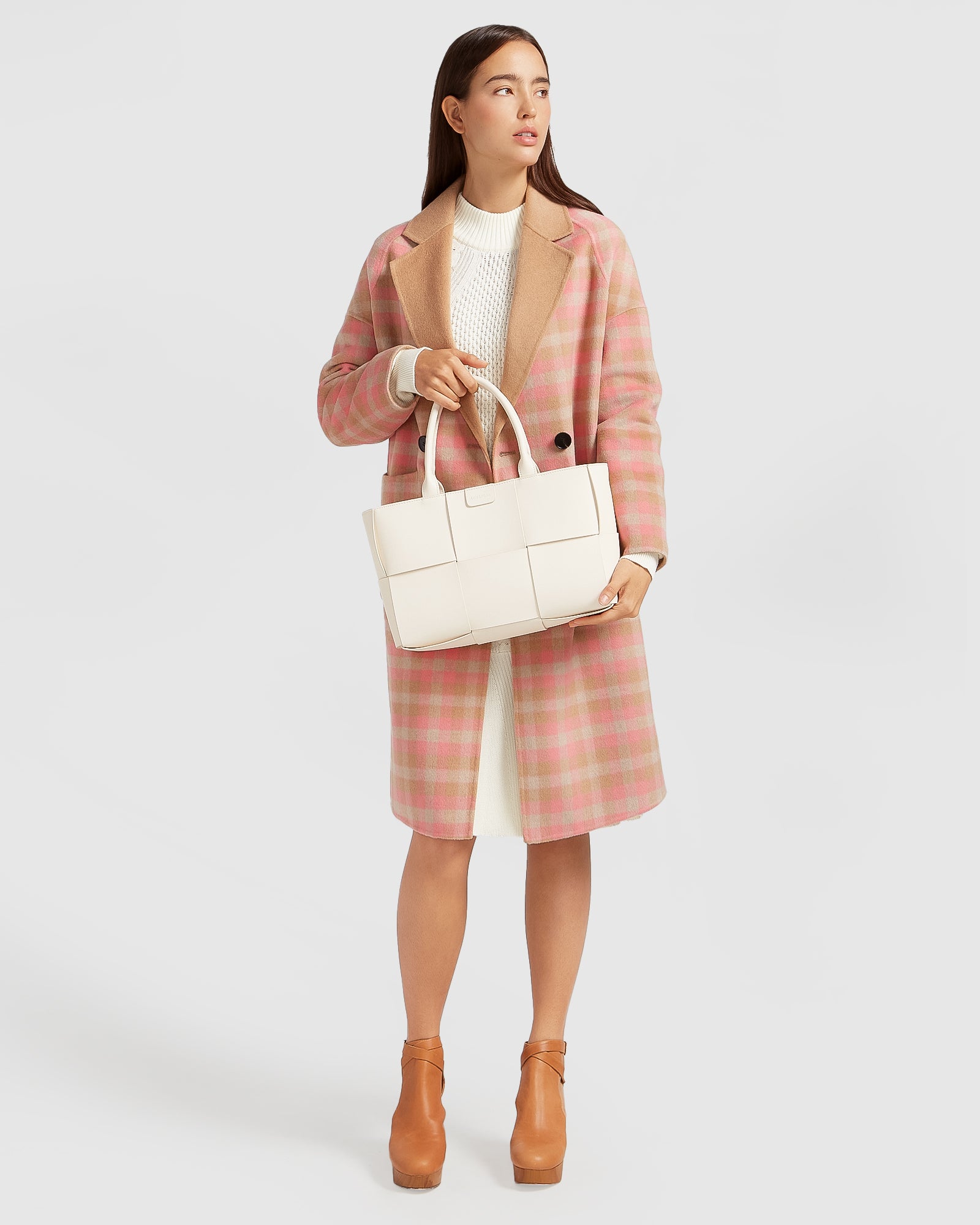 Belle & Bloom Publisher Double Breasted Wool Blend Coat