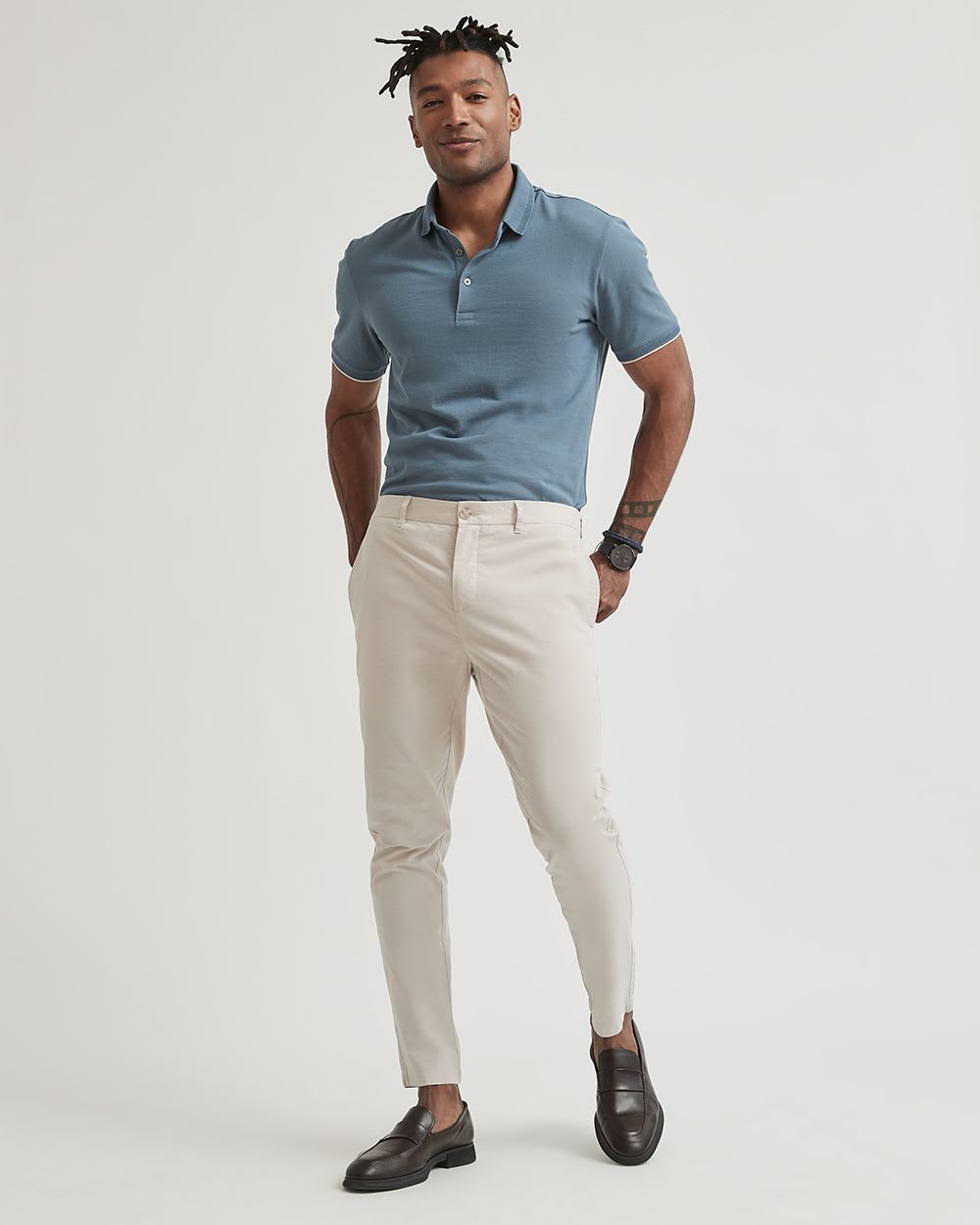 Two Tone Jogger Chino Pant