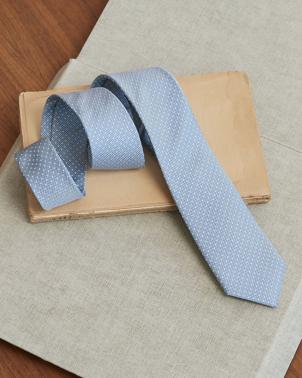 Skinny Tie with Micro Dots