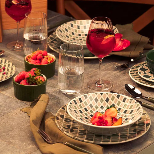 Oxford Unni Piastrella 20 Pieces Dinnerware Set Service for 4