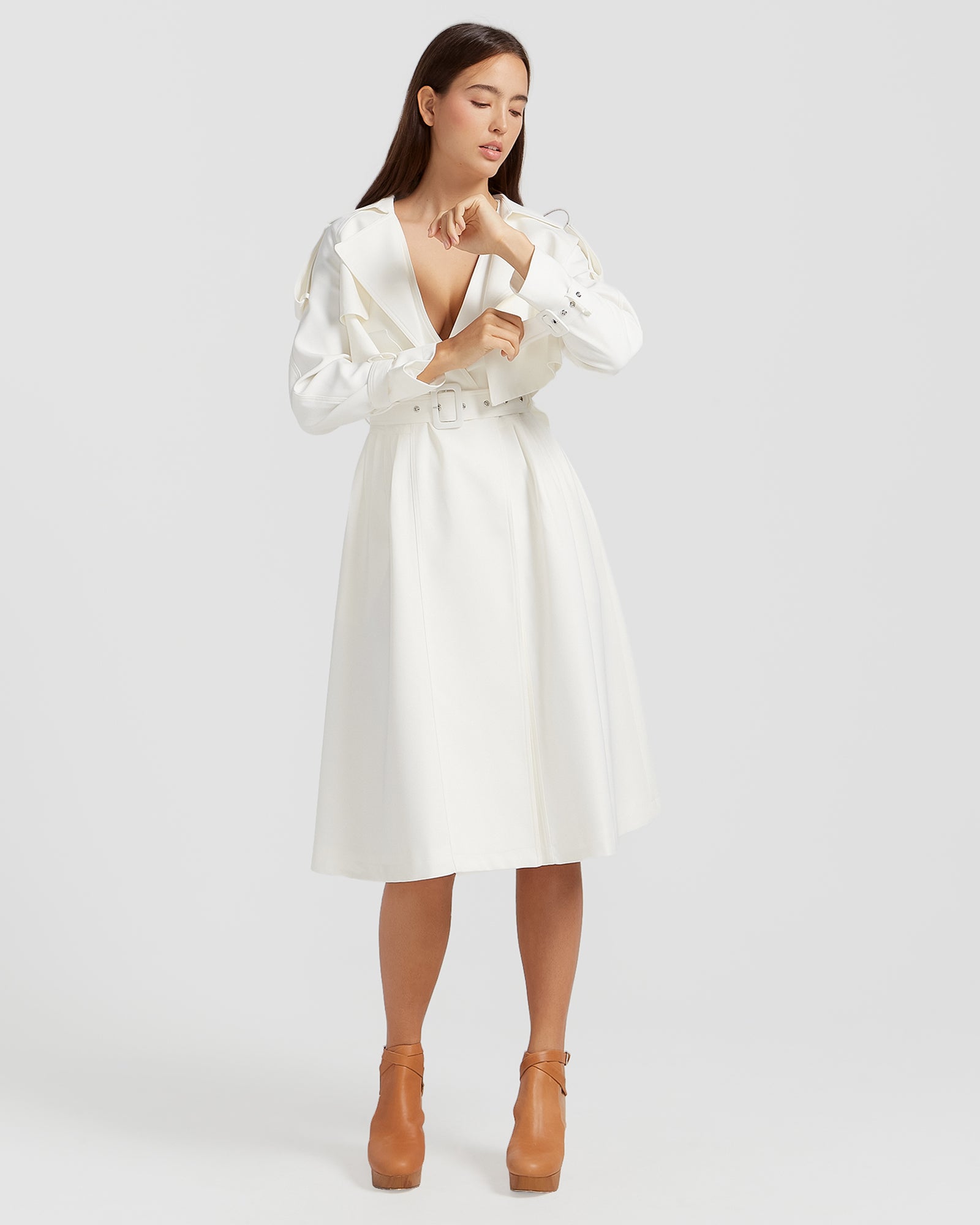 Belle & Bloom Manhattan Cropped Trench