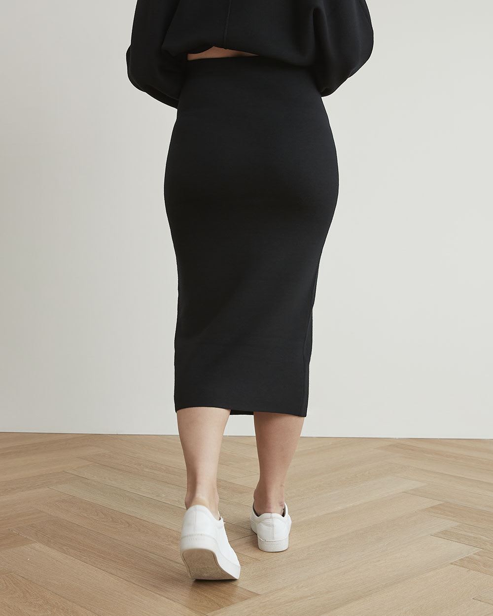 Pull-On Pencil Midi Skirt - Thyme Maternity