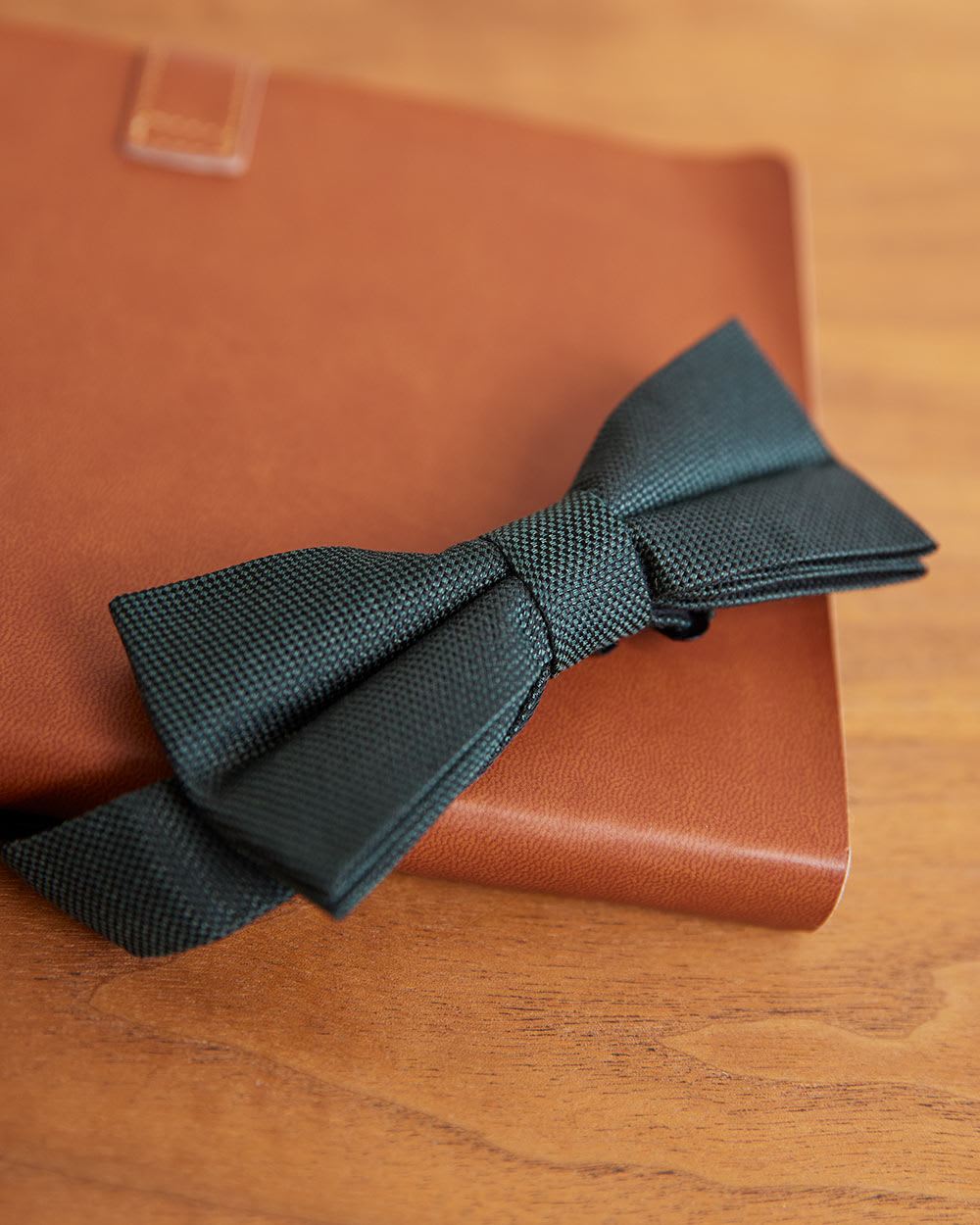 Solid Flannel Bow Tie